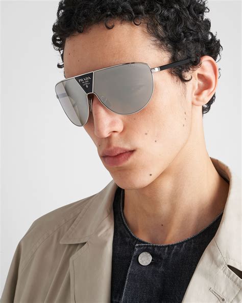 Chromed Lenses Prada Runway Sunglasses 